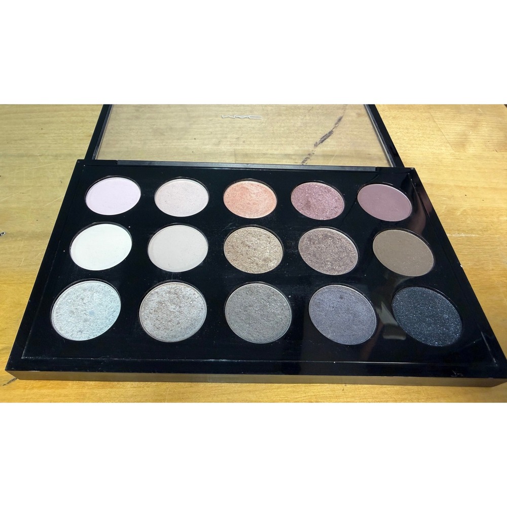MAC Eye Shadow x 15 Cool Neutral Eyeshadow Palette 15 Shades A15 Matte Frost VXP - Picture 5 of 7